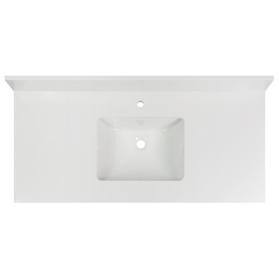 49" Single Bathroom Vanity Top with Sink