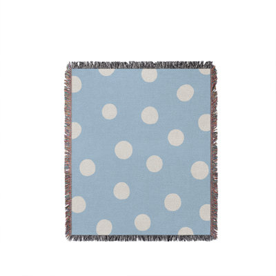 Couverture 100% coton à pois Leonore