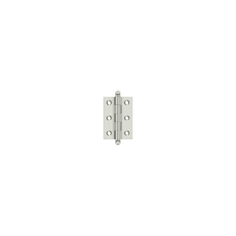 2.5'' x 1.69'' Butt Bearing Hinge, Polished Nickel