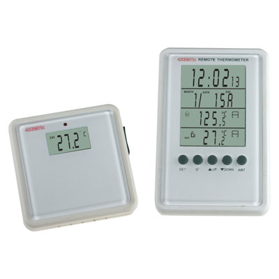 Digital Atomic Alarm Clock in White