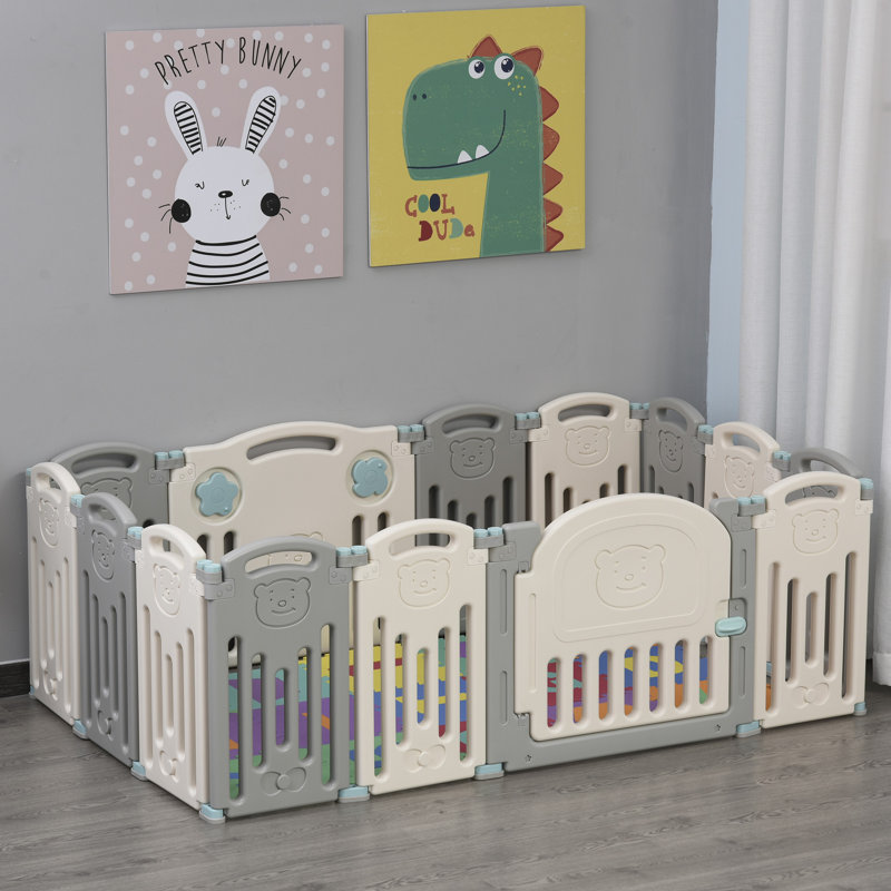 Ensemble de barrière de sécurité pour enfants 16 pièces, H 22,75 po x l 55,5 po x P 52,25 po