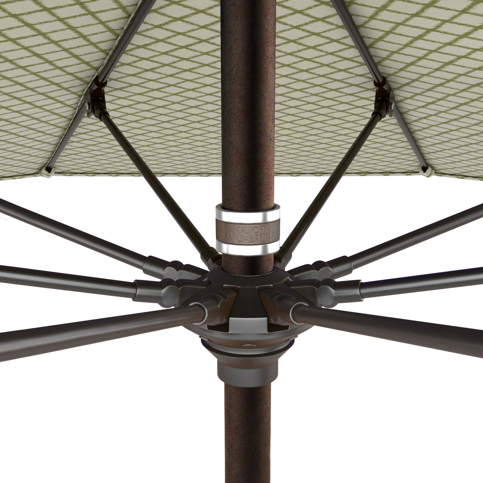 Santana 9' Umbrella, Lavalier Palm Outdura®