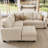 Modular Velvet Pull Out Bed With Storage Ottoman For Living Room Bedroom Apartment-848953534