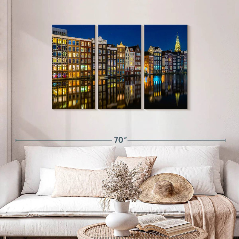 Sireci Amsterdam Reflections, 28" H x 45" W