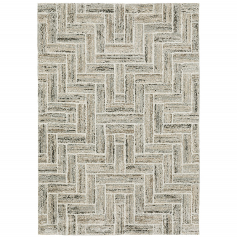 Tapis ivoire / beige Chase, Rectangle 6 pi 7 po x 9 pi 6 po