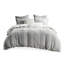 Housse de couette pour lit double / grand en coton gris et couleurs, textures