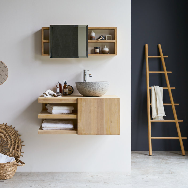 Typo 90cm Wall Mounted Under Sink Storage Unit