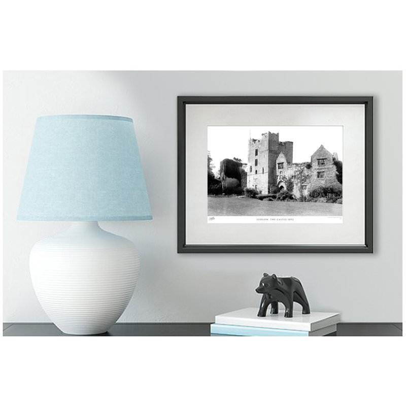Ludlow, The Castle 1892 - Single Picture Frame Print, 28cm H x 36cm W x 2.3cm D