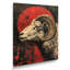 «Grey Red Astrology Rams Resilience Aries - Astronomie Aries», reproduction d'art murale-106110818-106110819