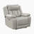 Marlow 40" Modern & Contemporary Power Recliner - Faux Leather Recliner with supportive high-density foam, USB charging, LED lighting, and V-pattern stitching.-995445056