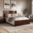 Jeinny Solid Wood Low Profile Platform Bed with Matching Footboard-101454302-118944235