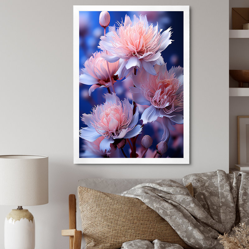 «Dreamy Mauve», impression sur toile, H 44 po x l 34 po x P 1,5 po, Cadre simple blanc