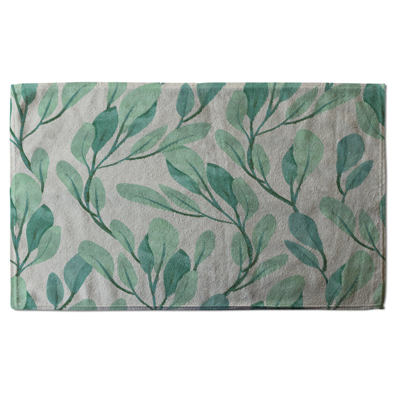 Cotton Floral Waffle Kitchen Towel