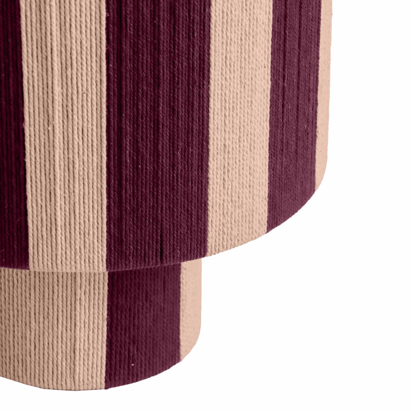 Cotton Rope Table Lamp, Purple/Pink