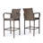Lansdale Iron,Polyethylene (Pe) Wicker Outdoor 29.90'' Bar Stool-446008875