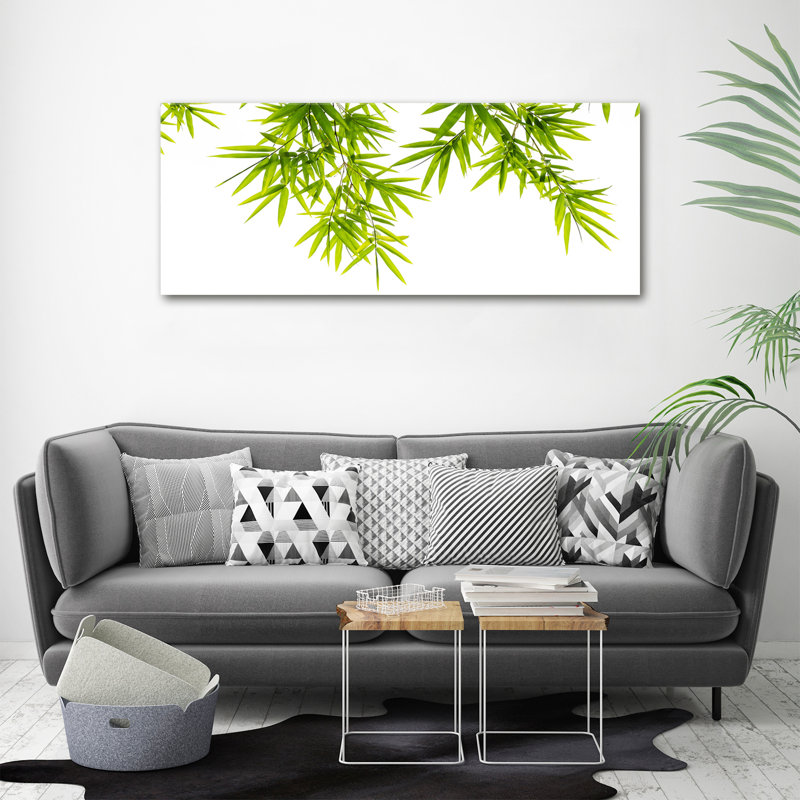 Bamboo Leaves - Wrapped Canvas Print