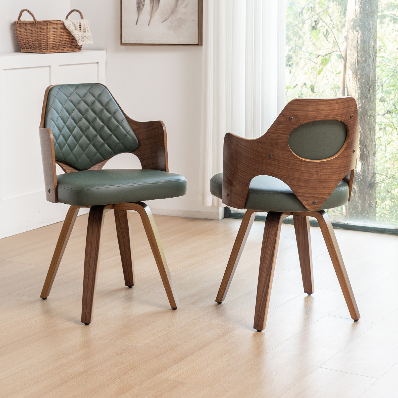 Oliver Khloemae Swivel Dining Chair & Reviews Wayfair Canada