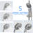 Wall Mounted Shower System With 8" Rain Head And Handheld - Finish Material