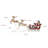 Indoor/Outdoor Oversized Christmas Décor, Long-Lasting LED Lights, Santa Sleigh and Flying Reindeer