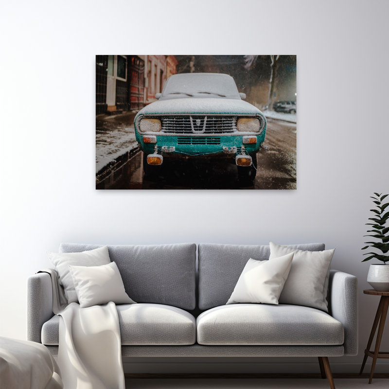 Old Car Contemporary Wall Art, 48" H x 32" W