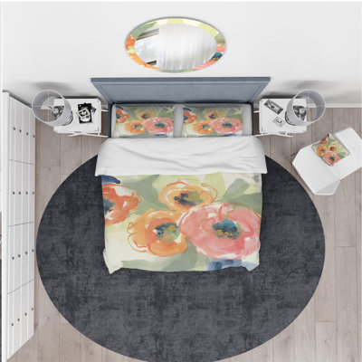 Buttercup I - Ensemble de housse de couette traditionnel - Microfibre de polyester