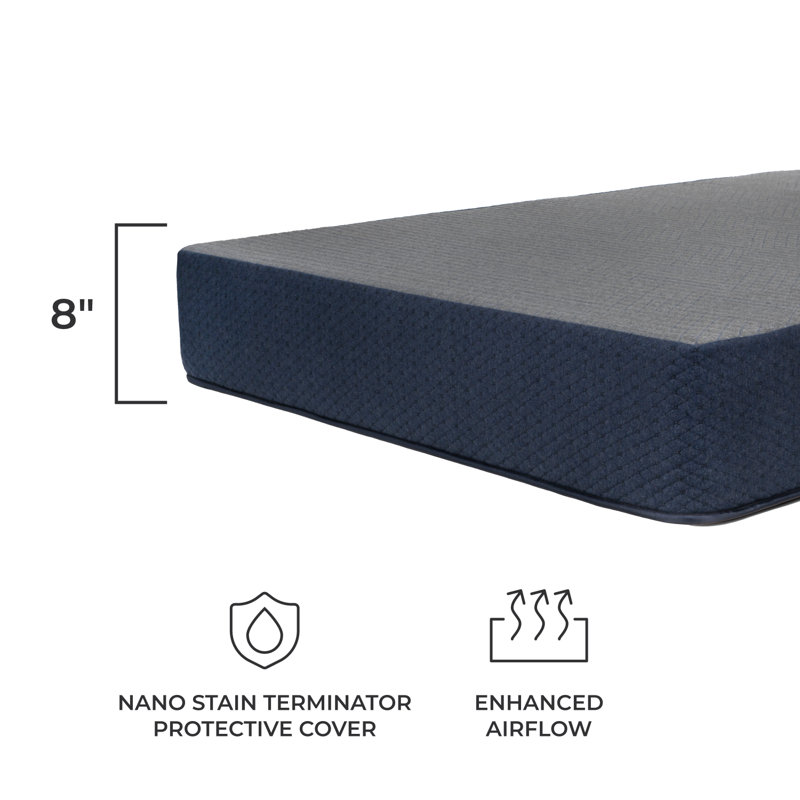 Matelas en mousse viscoélastique gélifiée Dreamfoam Bedding, Simple, 8"