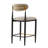 Sloane Modern Upholstered Iron Counter Stools With Open Back And Gold Accents-116098251