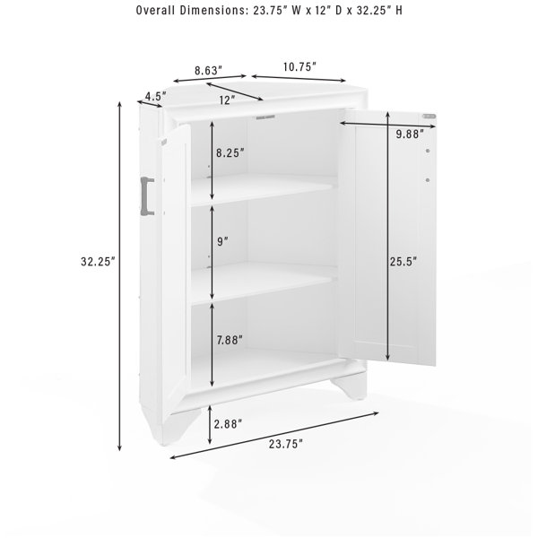 Almetter Freestanding Bathroom Cabinet with Drawers Lark Manor