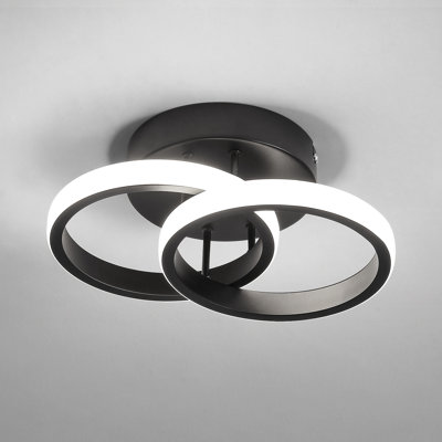 Verbrande 2-Light 25cm LED Integrated Semi Flush Mount