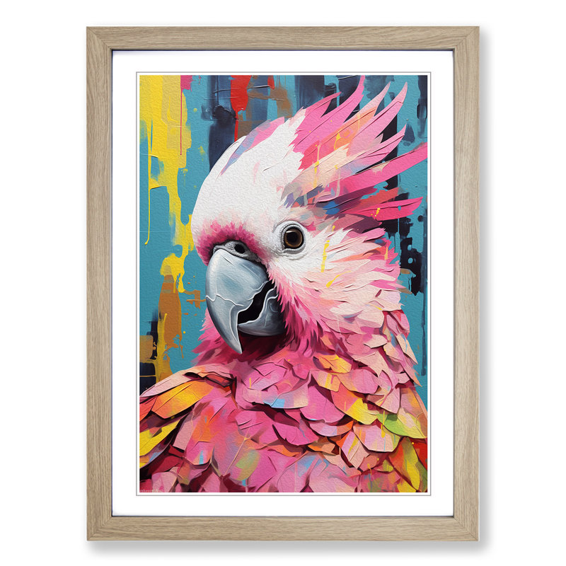 Single Picture Frame Print on Wood, 34cm H x 25cm W, Oak Framed
