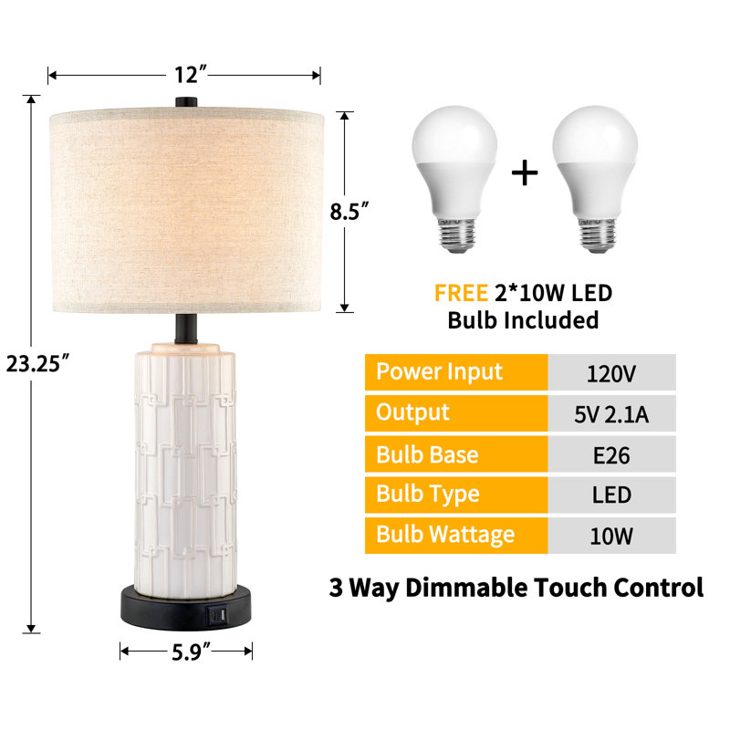 Jodeci Ceramic Table Lamp