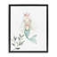 Cadre flottant princesse sirène et verdure, design par Christine Simpson Art-1163197457-1163197456
