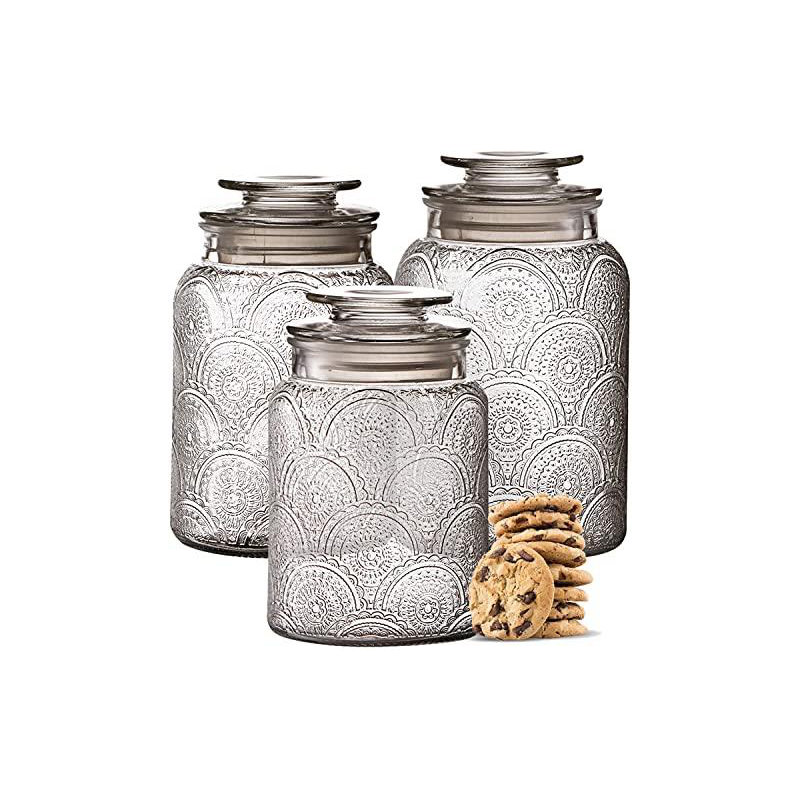 Glass Canister - Set of 3