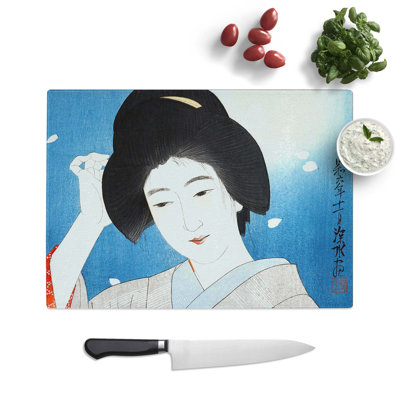 Tempered Glass Under the Moonlight by Ito Shinsui Chopping Board
