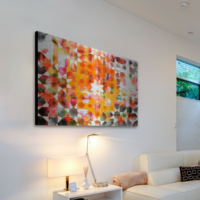 Reproduction d’art sur métal « zinn » par parvez taj, 30 po x 45 po