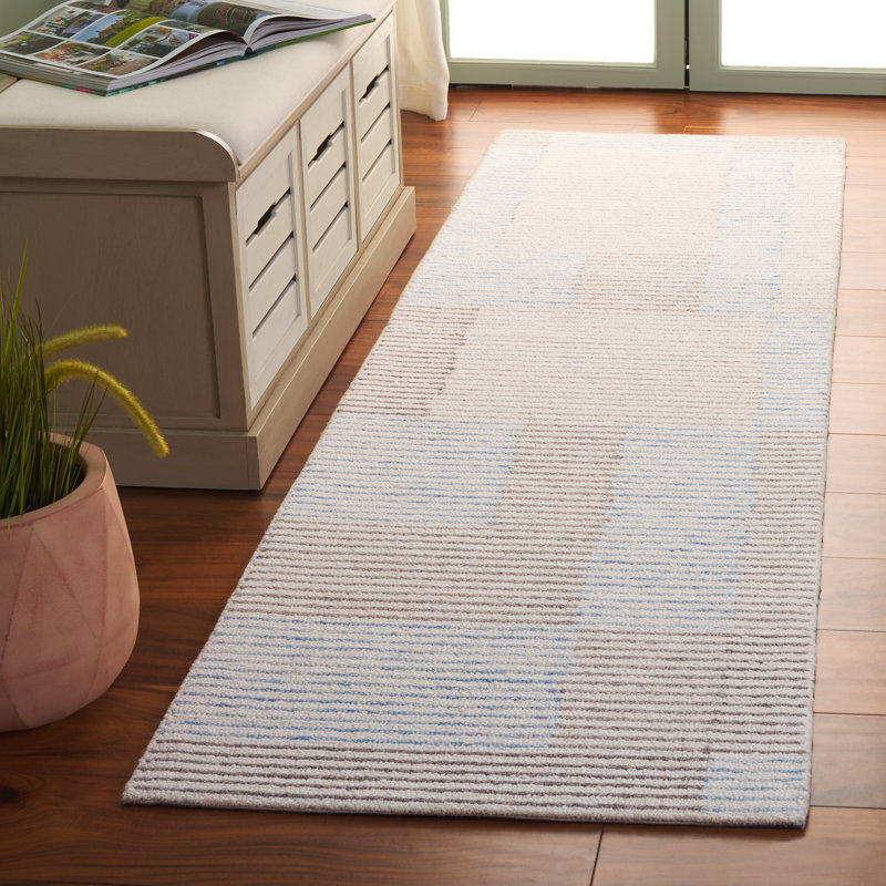 Metro 481 Hand Tufted Wool Pile Abstract Rug, Runner 2'3" x 8'