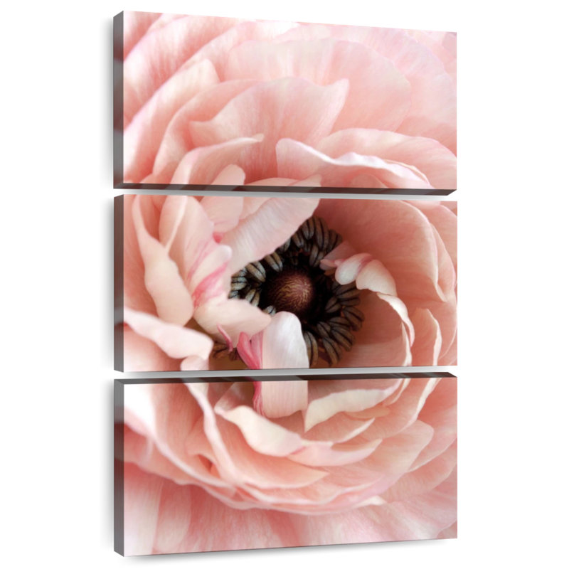 Grande fleur rose Harnek, H 57 po x l 36 po