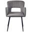 SANILAC 46cm H Velvet Upholstered Upholstered Back Armchair-124083581