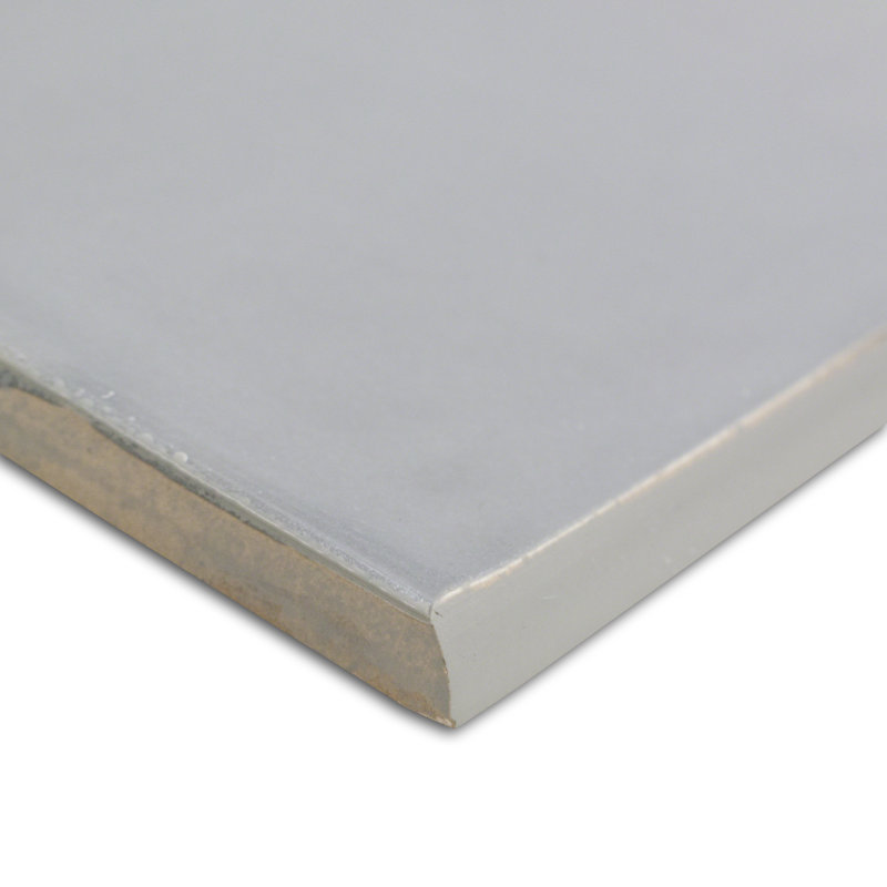 Carreau de céramique Bullnose 12 "x 4" Pier, Gris