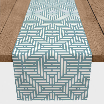 Bromell Rectangle Geometric Polyester Table Runner