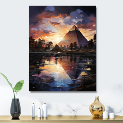 Pyramides mystiques égyptiennes - Égypte, décoration murale en métal