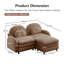 Canapé modulaire en tissu Teddy-789103562