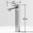Dunn Tarragona Gothic 19" L x 14" W x 4" H Rectangular Concrete Vessel Bathroom Sink with 11" H Faucet