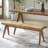 6 - Person Solid Wood Top Trestle Base Dining Set