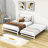 Trentin Full Size Wooden Platform Bed with Adjustable Trundle-589686953