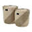 Hales Seagrass Handmade Two Toned Decorative and Functional Storage Basket with Matching Lids