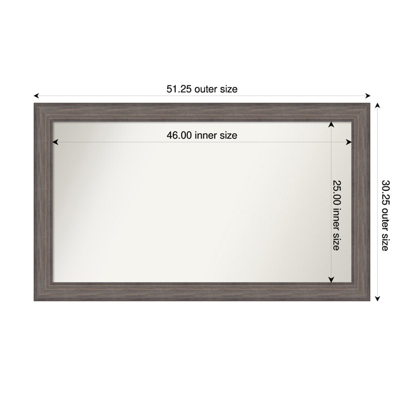 Miroir Hannaley, Rectangle, 30,25 po x 51,25 po