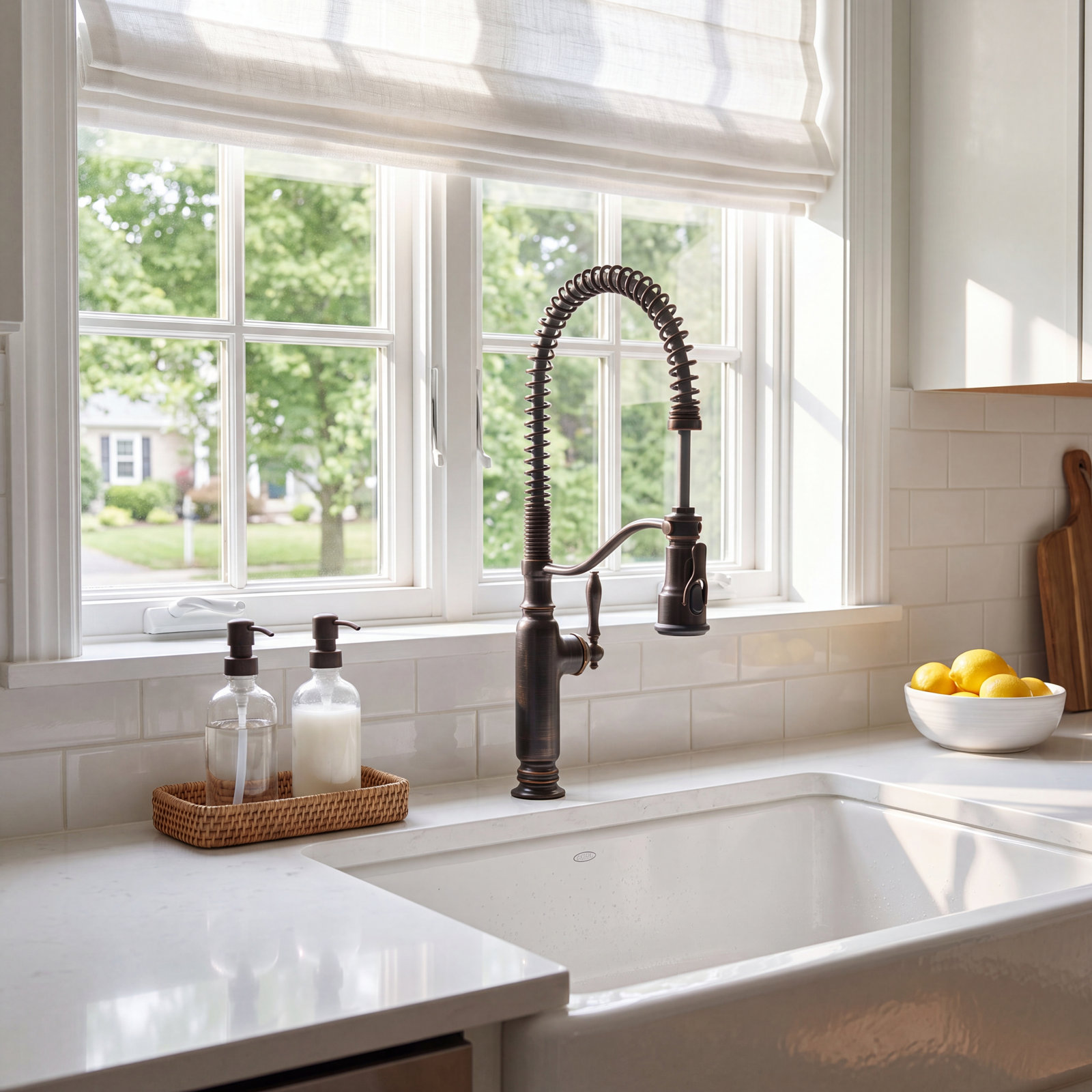 Kohler Tournant Pre-Rinse Kitchen Faucet, Oil-Rubbed Bronze