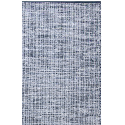 Dunlap Flat Weave Cotton Navy/Blue Modern Rug