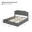 Lizette 80.5" Hydraulic Lift Up Storage Upholstered Platform Bed with Wingback Headboard-102476775